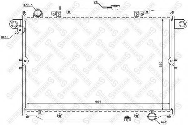 STELLOX 1026400SX Радіатор, охолодження двигуна