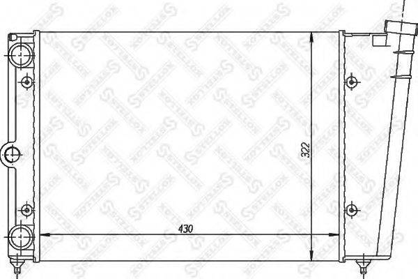 STELLOX 1026406SX Радіатор, охолодження двигуна