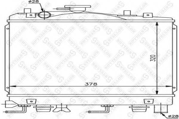 STELLOX 1026465SX Радіатор, охолодження двигуна