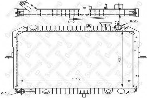 STELLOX 1026478SX Радіатор, охолодження двигуна