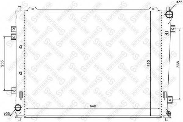 STELLOX 1026506SX Радіатор, охолодження двигуна