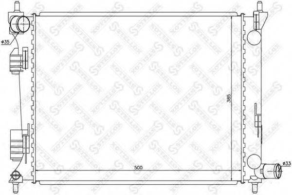 STELLOX 1026517SX Радіатор, охолодження двигуна