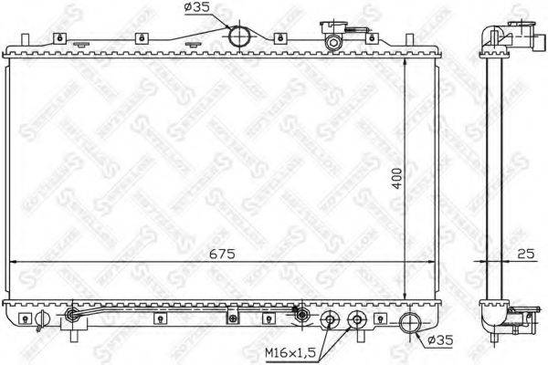 STELLOX 1026526SX Радіатор, охолодження двигуна