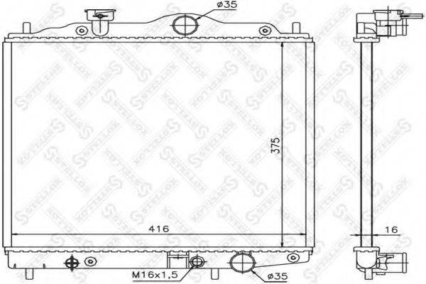 STELLOX 1026548SX Радіатор, охолодження двигуна