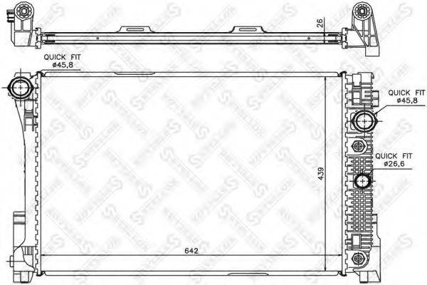 STELLOX 1026559SX Радіатор, охолодження двигуна