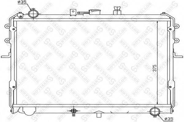 STELLOX 1026585SX Радіатор, охолодження двигуна