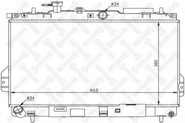 STELLOX 1026596SX Радіатор, охолодження двигуна