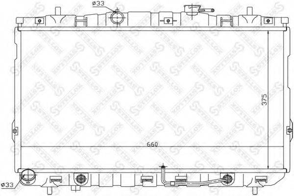 STELLOX 1026601SX Радіатор, охолодження двигуна