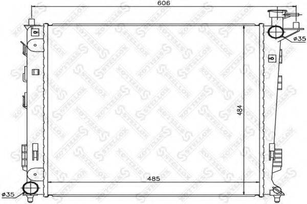 STELLOX 1026618SX Радіатор, охолодження двигуна