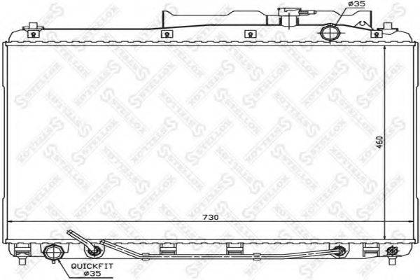 STELLOX 1026622SX Радіатор, охолодження двигуна