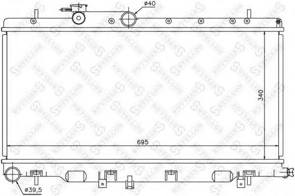 STELLOX 1026643SX Радіатор, охолодження двигуна