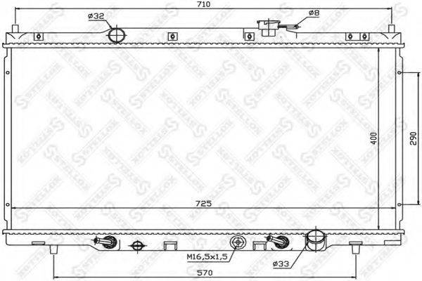 STELLOX 1026666SX Радіатор, охолодження двигуна