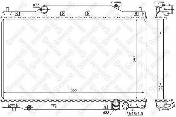 STELLOX 1026670SX Радіатор, охолодження двигуна