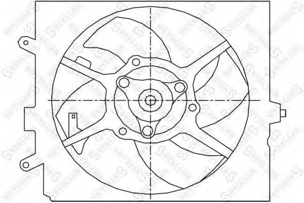 STELLOX 2999049SX Вентилятор, охолодження двигуна