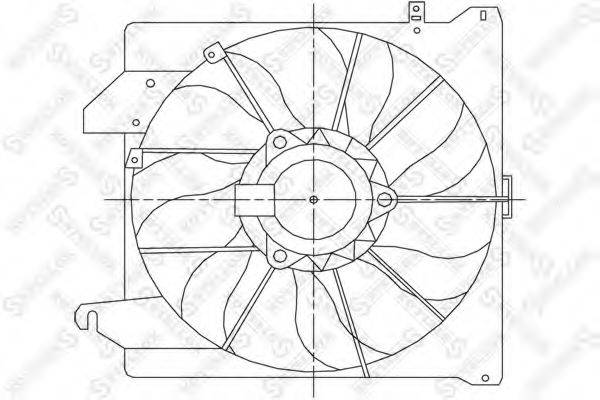 STELLOX 2999073SX Вентилятор, охолодження двигуна