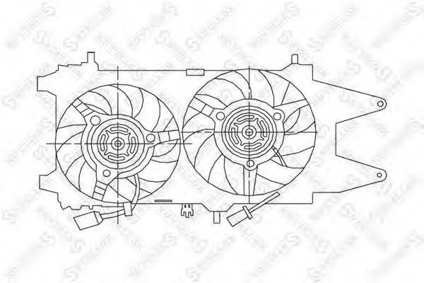 STELLOX 2999091SX Вентилятор, охолодження двигуна