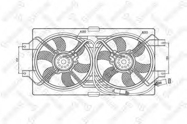 STELLOX 2999110SX Вентилятор, охолодження двигуна