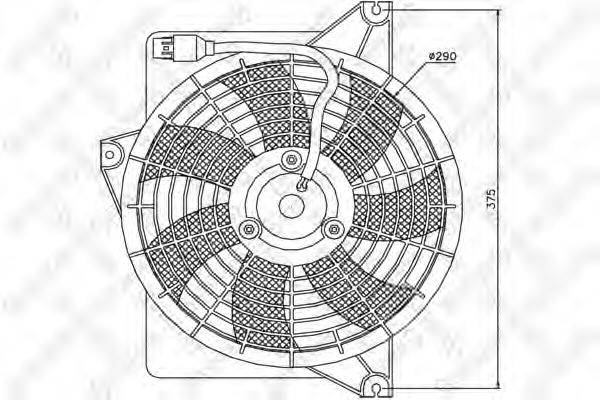 STELLOX 2999189SX Вентилятор, охолодження двигуна