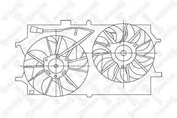 STELLOX 2999194SX Вентилятор, охолодження двигуна