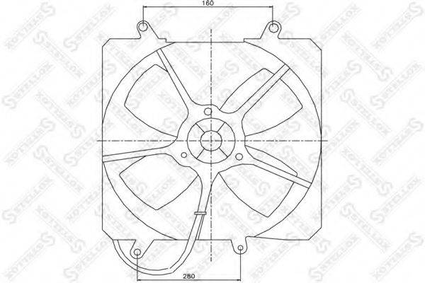 STELLOX 2999298SX Вентилятор, охолодження двигуна