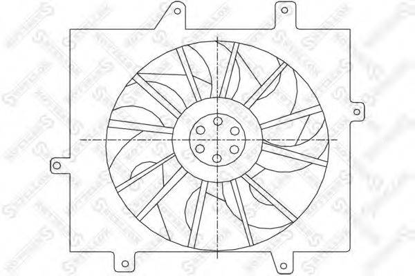 STELLOX 2999325SX Вентилятор, охолодження двигуна