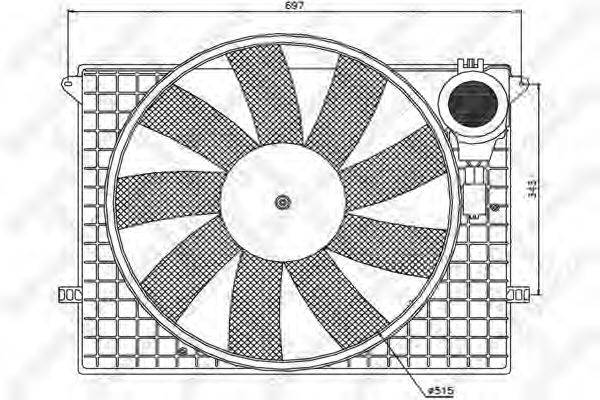 STELLOX 2999328SX Вентилятор, охолодження двигуна