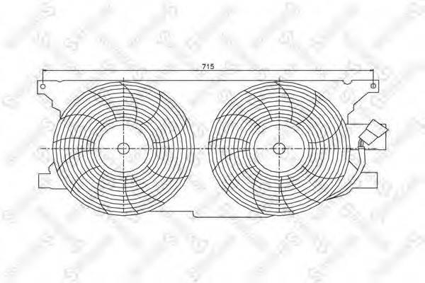STELLOX 2999421SX Вентилятор, охолодження двигуна