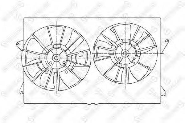 STELLOX 2999424SX Вентилятор, охолодження двигуна