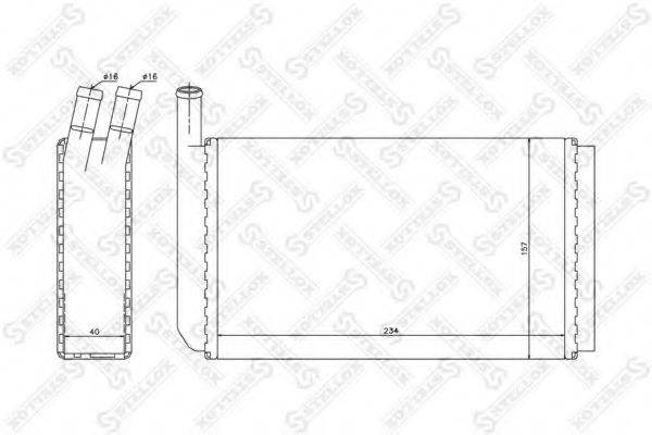 STELLOX 1035018SX Теплообмінник, опалення салону