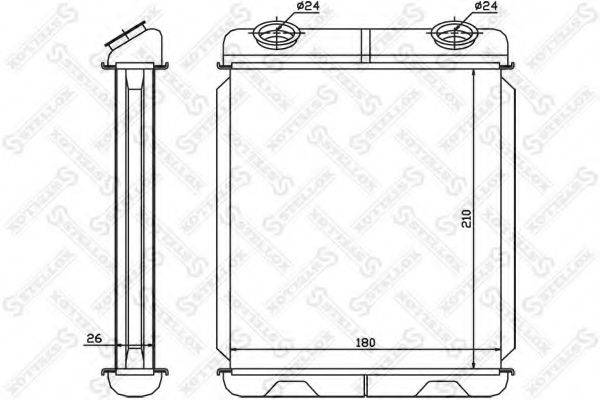 STELLOX 1035085SX Теплообмінник, опалення салону