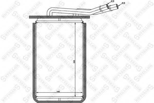 STELLOX 1035093SX Теплообмінник, опалення салону