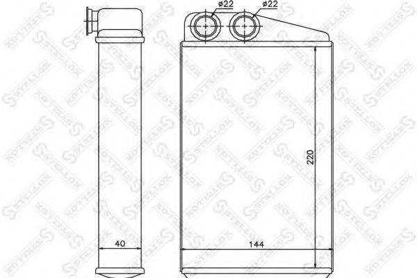 STELLOX 1035097SX Теплообмінник, опалення салону