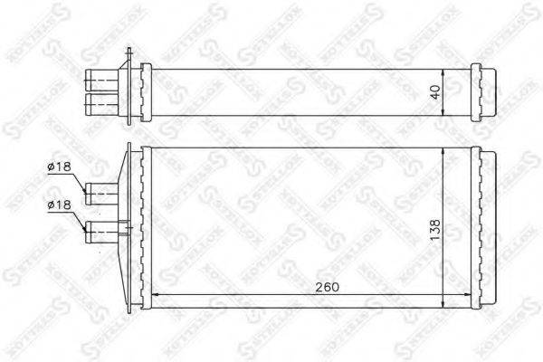 STELLOX 1035109SX Теплообмінник, опалення салону