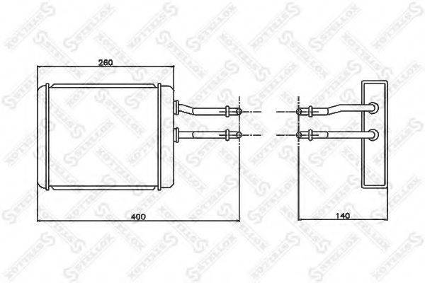 STELLOX 1035149SX Теплообмінник, опалення салону