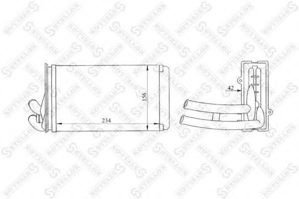 STELLOX 1035150SX Теплообмінник, опалення салону