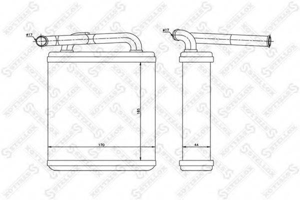 STELLOX 1035196SX Теплообмінник, опалення салону