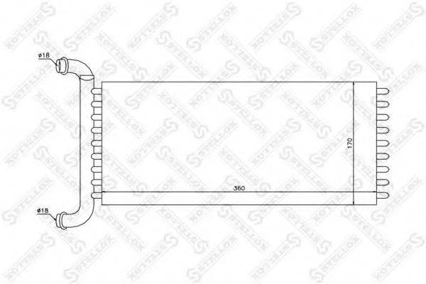 STELLOX 1035203SX Теплообмінник, опалення салону