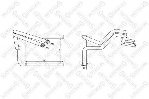 STELLOX 1035221SX Теплообмінник, опалення салону