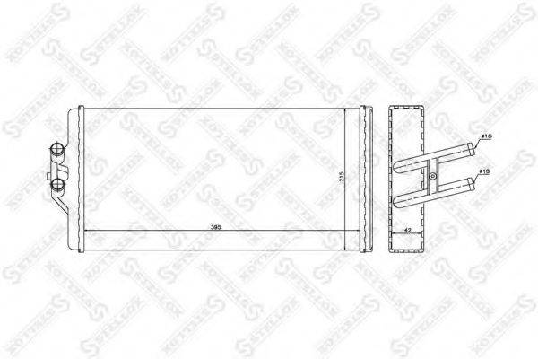 STELLOX 1035232SX Теплообмінник, опалення салону