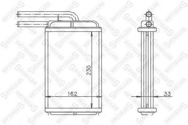 STELLOX 1035235SX Теплообмінник, опалення салону