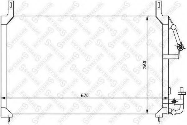 STELLOX 1045017SX Конденсатор, кондиціонер