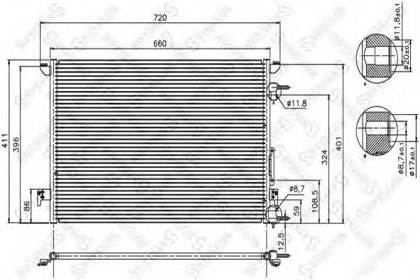 STELLOX 1045031SX Конденсатор, кондиціонер