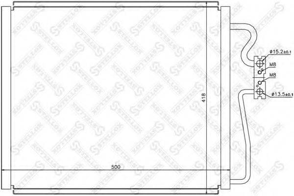 STELLOX 1045053SX Конденсатор, кондиціонер