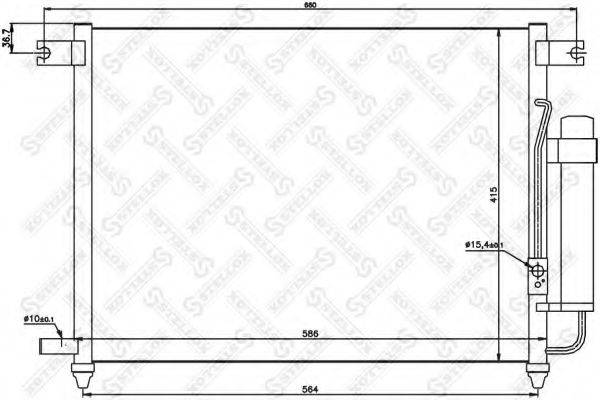 STELLOX 1045079SX Конденсатор, кондиціонер