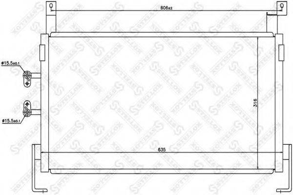 STELLOX 1045080SX Конденсатор, кондиціонер