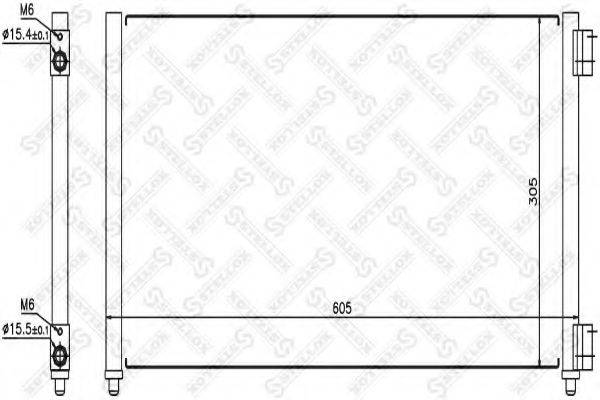 STELLOX 1045085SX Конденсатор, кондиціонер