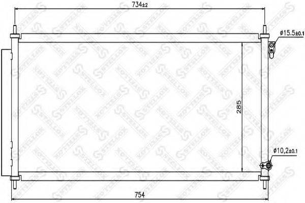 STELLOX 1045097SX Конденсатор, кондиціонер