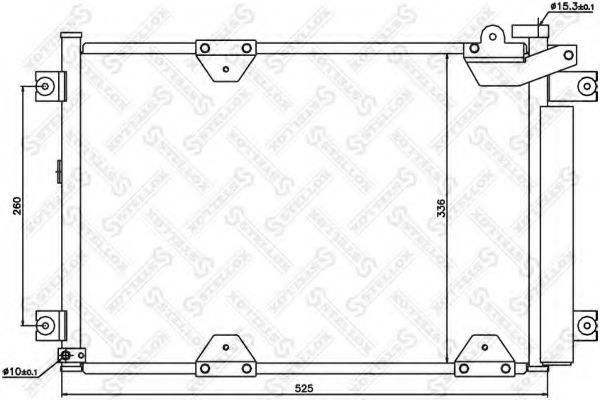 STELLOX 1045151SX Конденсатор, кондиціонер