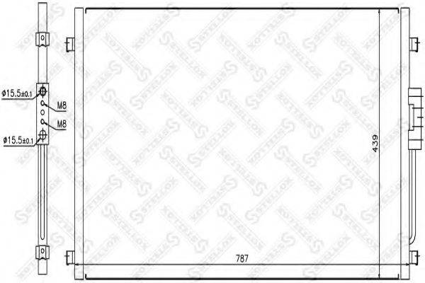 STELLOX 1045186SX Конденсатор, кондиціонер