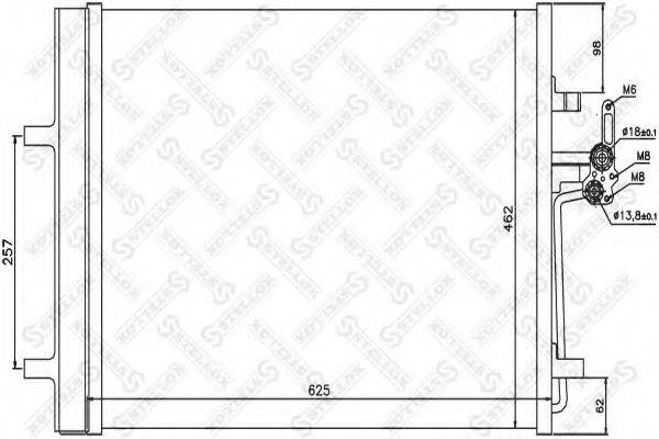 STELLOX 1045207SX Конденсатор, кондиціонер